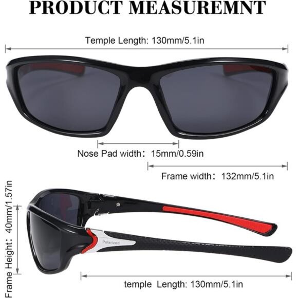 4 Pairs Men Polarized Sunglasses with UV Protection Driving Glasses Sports - Picture 2 of 7